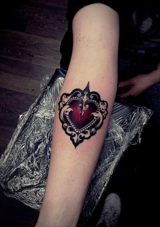 Heart tattoos design, idea 13