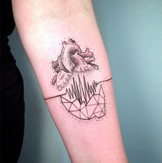 Heart tattoos design, idea 20