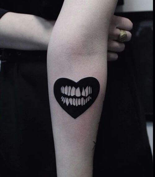 Heart tattoos design, idea 23