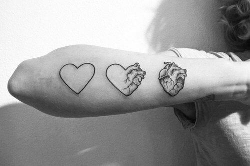 Heart tattoos design, idea 26