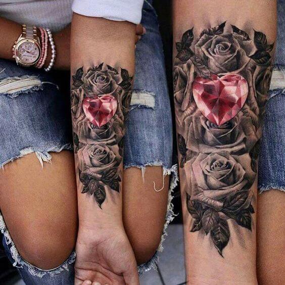 Heart tattoos design, idea 30