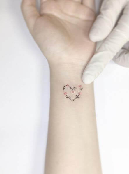 Heart tattoos design, idea 33