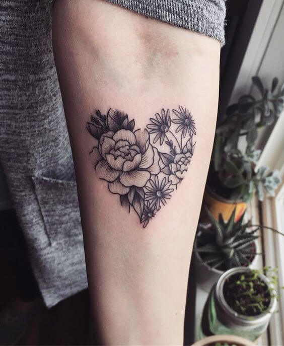 Heart tattoos design, idea 36