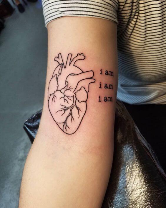 Heart tattoos design, idea 38