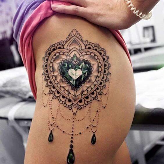 Heart tattoos design, idea 40