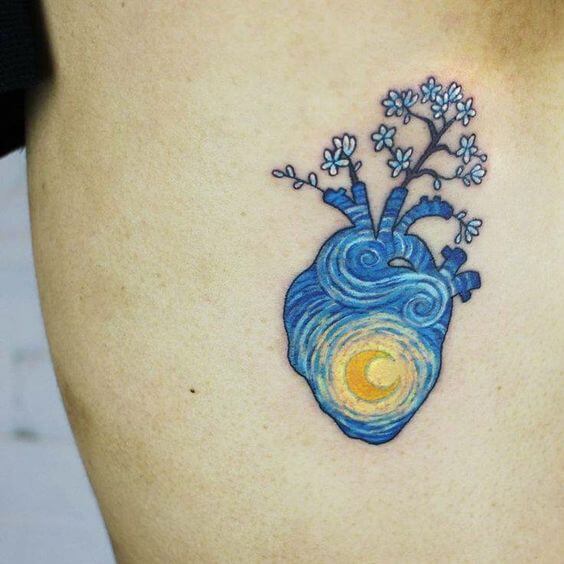 Heart tattoos design, idea 43