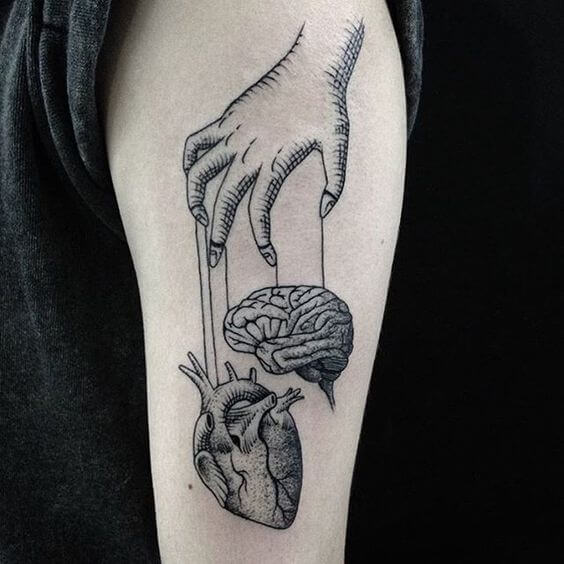 Heart tattoos design, idea 48