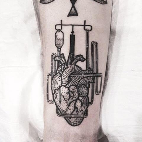Heart tattoos design, idea 50