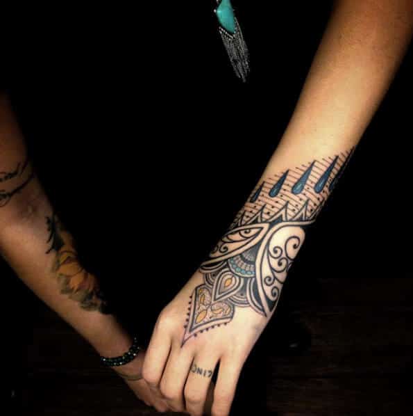 Wrist tattoos design, idea 3