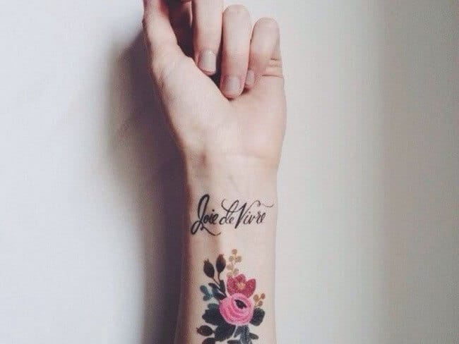Wrist tattoos design, idea 4