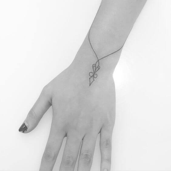 Wrist tattoos design, idea 8