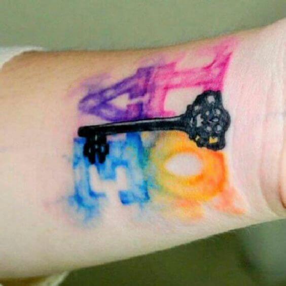 Wrist tattoos design, idea 11