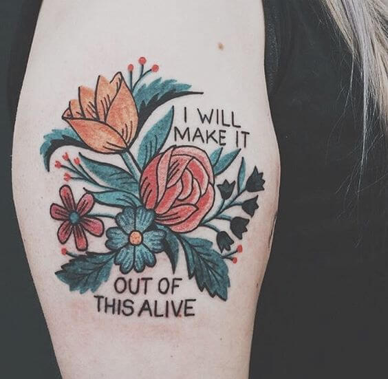 Quotes tattoos design, idea 5