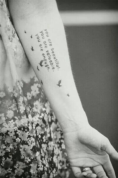 Quotes tattoos design, idea 8