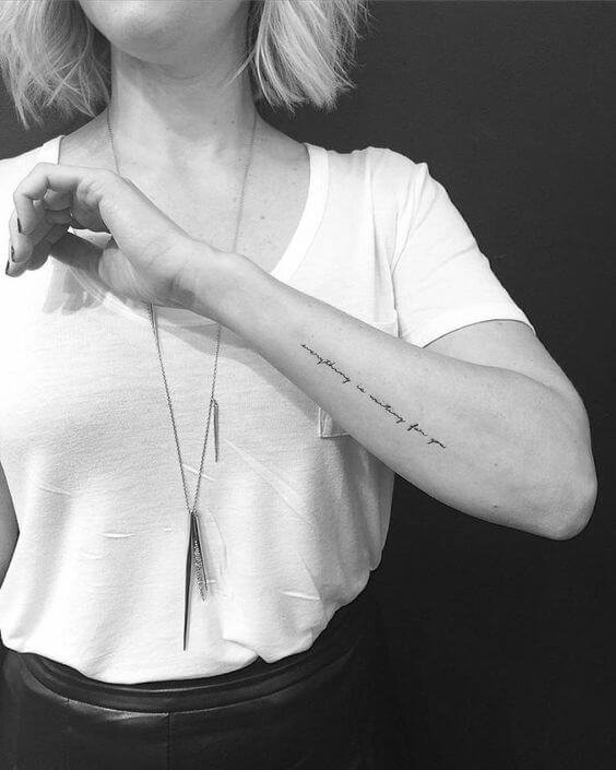 Quotes tattoos design, idea 25