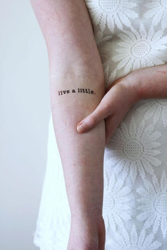 Quotes tattoos design, idea 28