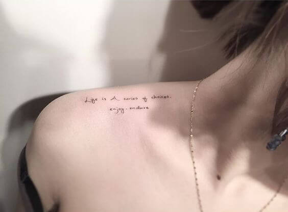 Quotes tattoos design, idea 43
