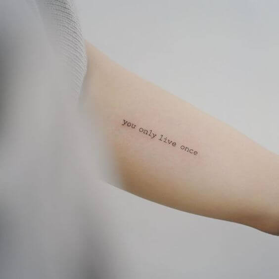 Quotes tattoos design, idea 45