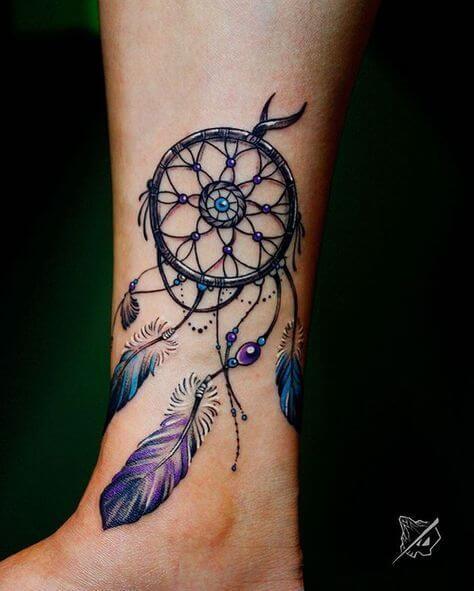 Dream catcher tattoos design, idea 4