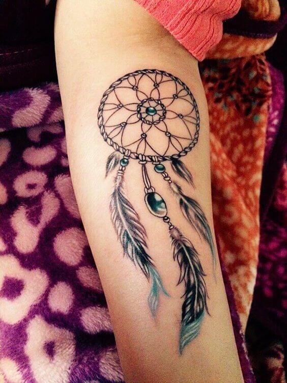 Dream catcher tattoos design, idea 6