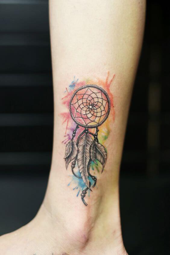 Dream catcher tattoos design, idea 7