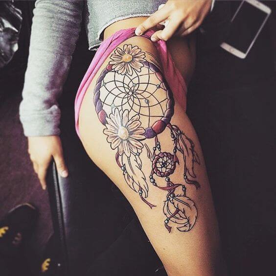 Dream catcher tattoos design, idea 9