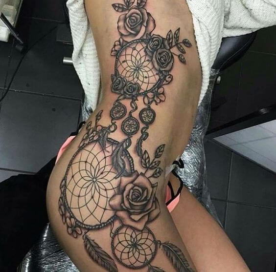 Dream catcher tattoos design, idea 10