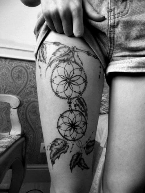 Dream catcher tattoos design, idea 12