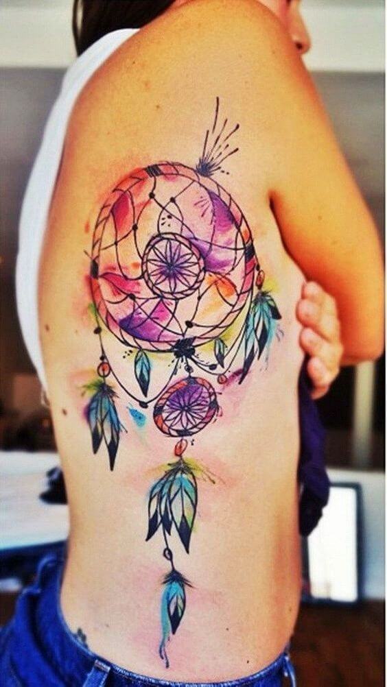 Dream catcher tattoos design, idea 14