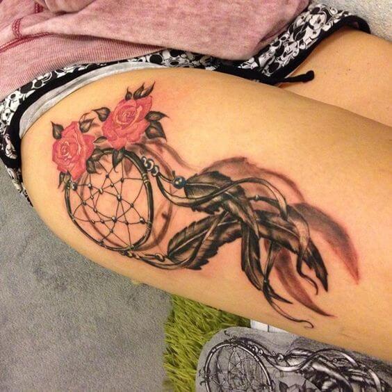 Dream catcher tattoos design, idea 15