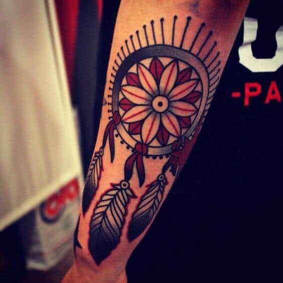 Dream catcher tattoos design, idea 17