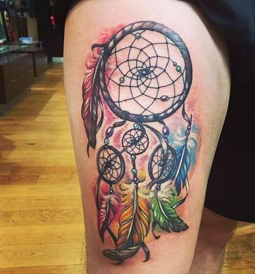 Dream catcher tattoos design, idea 24