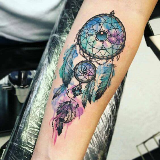 Dream catcher tattoos design, idea 25