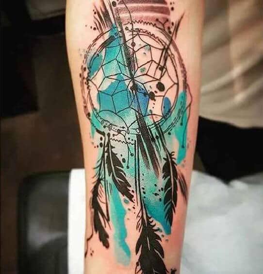Dream catcher tattoos design, idea 30