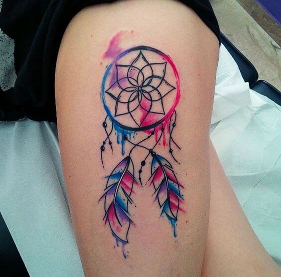 Dream catcher tattoos design, idea 31