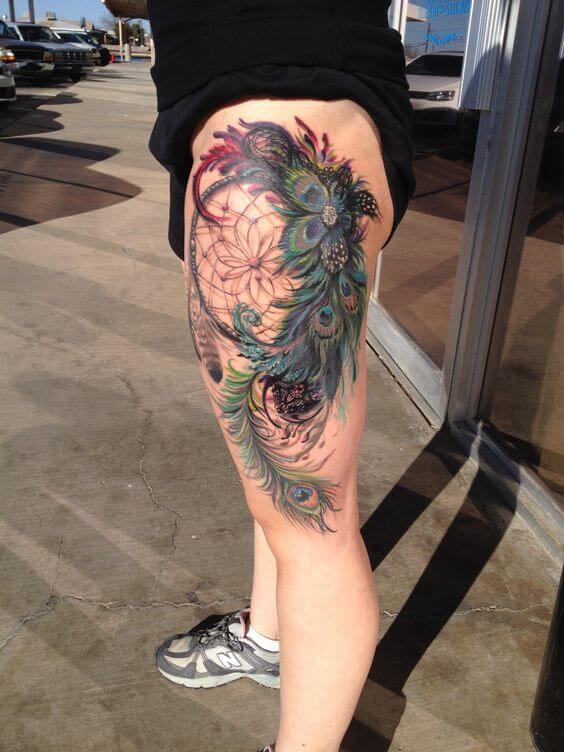 Dream catcher tattoos design, idea 32