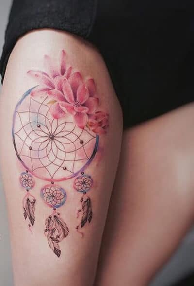 Dream catcher tattoos design, idea 35