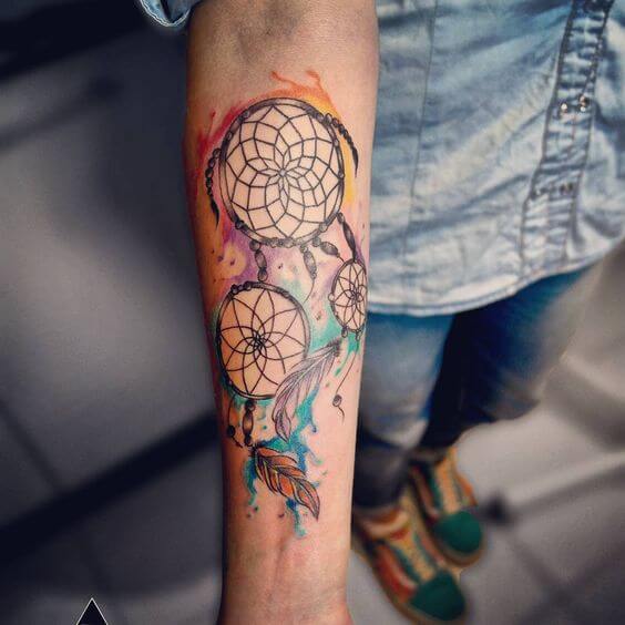 Dream catcher tattoos design, idea 36