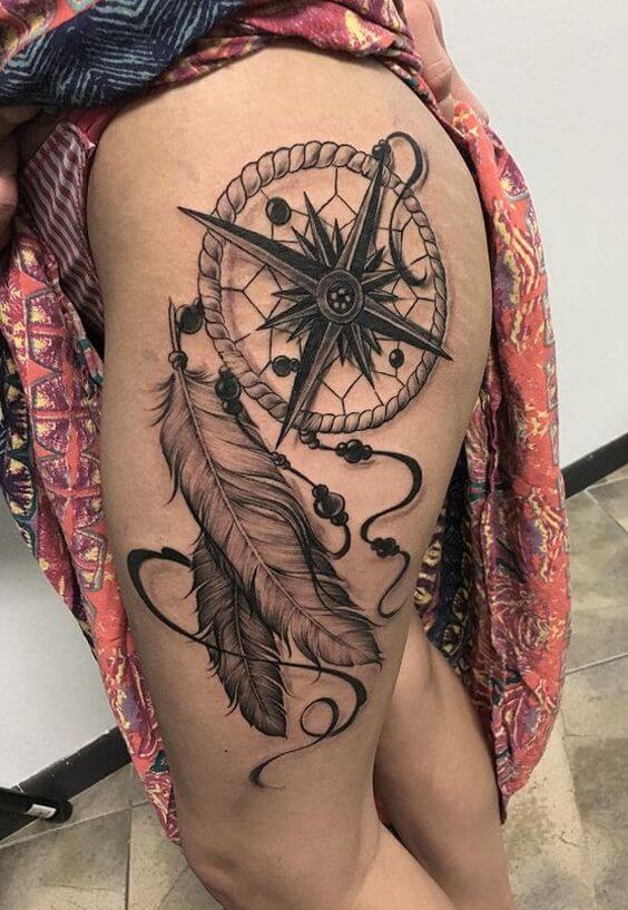 Dream catcher tattoos design, idea 42