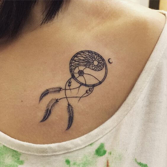 Dream catcher tattoos design, idea 43