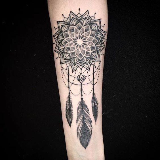 Dream catcher tattoos design, idea 46