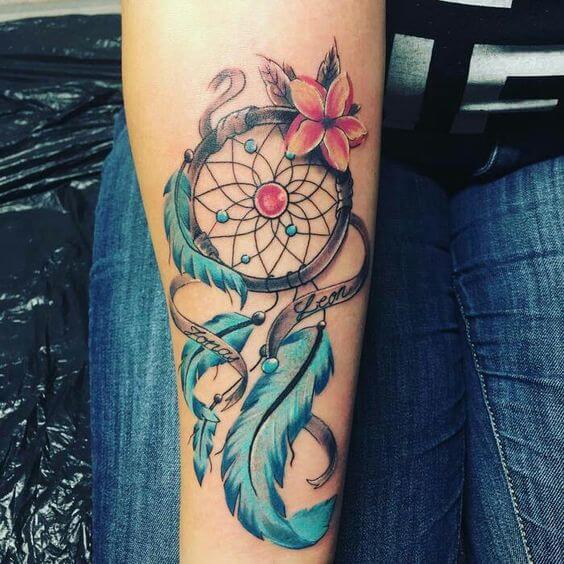 Dream catcher tattoos design, idea 50