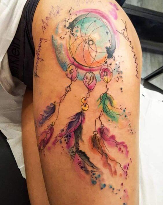 Dream catcher tattoos design, idea 51