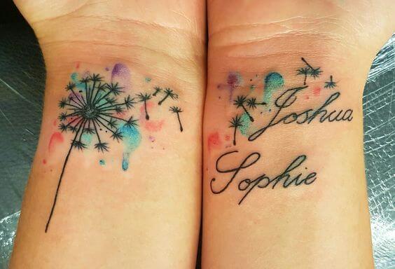 Name tattoos design, idea 2