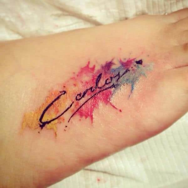 Name tattoos design, idea 5