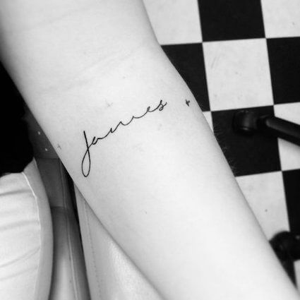 Name tattoos design, idea 8