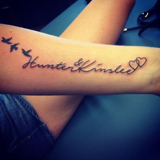 Name tattoos design, idea 9