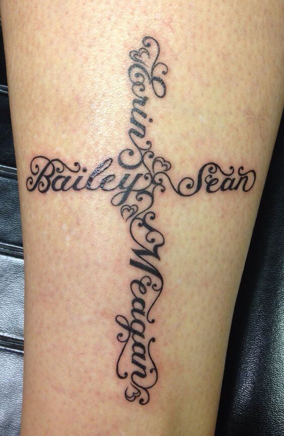 Name tattoos design, idea 11