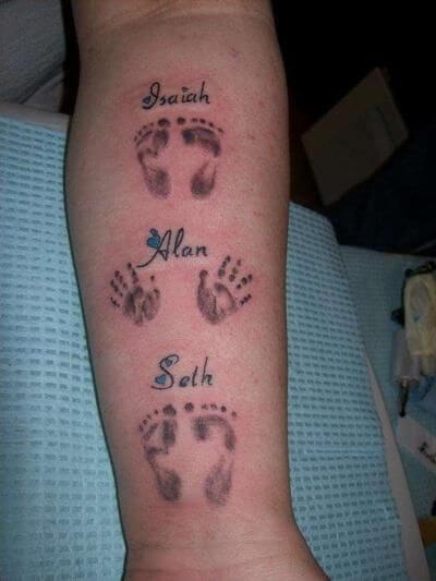 Name tattoos design, idea 13