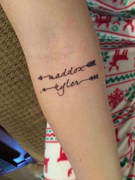 Name tattoos design, idea 15